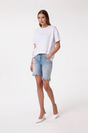 T-SHIRT PARICOLLO MEZZA MANICA IN JERSEY