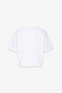 T-SHIRT CROP PARICOLLO MEZZA MANICA