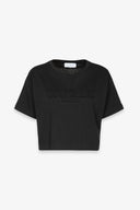 T-SHIRT CROP PARICOLLO MEZZA MANICA