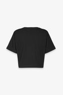 T-SHIRT CROP PARICOLLO MEZZA MANICA