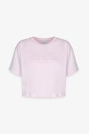 T-SHIRT CROP PARICOLLO MEZZA MANICA