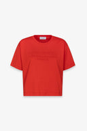 T-SHIRT CROP PARICOLLO MEZZA MANICA