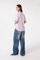 T-SHIRT PARICOLLO MEZZA MANICA CON RICAMO