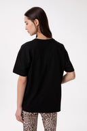 T-SHIRT PARICOLLO MEZZA MANICA CON RICAMO