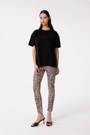 T-SHIRT PARICOLLO MEZZA MANICA CON RICAMO