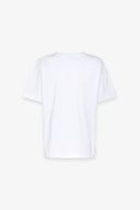 T-SHIRT PARICOLLO MEZZA MANICA IN JERSEY CON RICAMO TRAFORATO