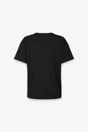 T-SHIRT PARICOLLO MEZZA MANICA IN JERSEY CON RICAMO TRAFORATO