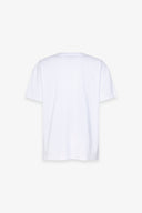 T-SHIRT PARICOLLO MEZZA MANICA CON RICAMO E APPL. STRASS