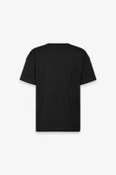 T-SHIRT PARICOLLO MEZZA MANICA CON APPL. STRASS