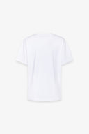 T-SHIRT PARICOLLO MEZZA MANICA IN JERSEY CON PIOGGIA STRASS