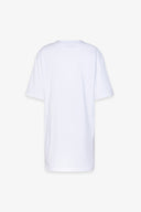 MAXY T-SHIRT SCOLLO A V MEZZA MANICA CON INSERTI IN PIZZO BIANCO E RICAMO IN PIZZO