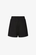 SHORT IN FELPA CON RICAMO IN TINTA