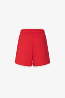SHORT IN FELPA CON RICAMO IN TINTA