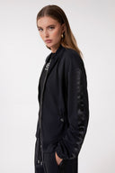 FELPA ALLZIP IN INTERLOCK CON PENDENTE LOGATO