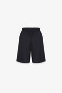 SHORT IN INTERLOCK CON CINTO ELASTICATO , BANDINE IN RASO SU FIANCHI E PENDENTE G SILVER