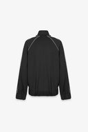 FELPA ALL ZIP IN INTERLOCK CON TAGLIO RAGLAN E AGGIUNTA DI PIPING NERO RICAMO LATO CUORE