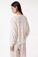 CARDIGAN IN MAGLIA TRAFORATA