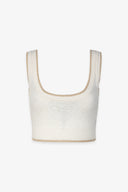 PERFORATED KNIT TOP