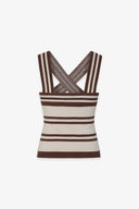 STRIPED KNIT TOP