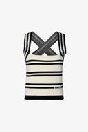 TOP IN MAGLIA A RIGHE