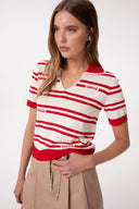 POLO IN MAGLIA A RIGHE