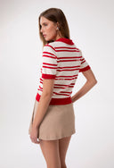 POLO IN MAGLIA A RIGHE