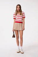 POLO IN MAGLIA A RIGHE