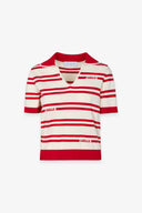 POLO IN MAGLIA A RIGHE