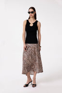 LONG KNIT TANK TOP WITH BIT DETAIL