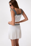 KNIT CROP TOP WITH FINISHING DETAIL