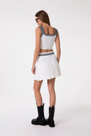 KNIT CROP TOP WITH FINISHING DETAIL