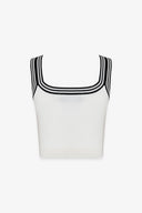 CROP TOP IN MAGLIA DETTAGLIO RIFINITURE
