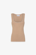 CANOTTA IN MAGLIA RIFINITURE LUREX SCOLLO VOGATORE