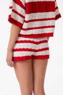 SHORTS IN MAGLIA A RIGHE