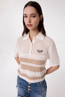 POLO IN MAGLIA A RIGHE