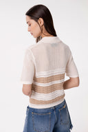 POLO IN MAGLIA A RIGHE