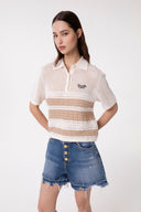 POLO IN MAGLIA A RIGHE