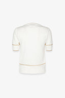 T-SHIRT IN MAGLIERIA CON LOGO