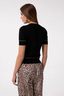 T-SHIRT IN MAGLIERIA CON LOGO