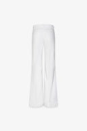 PANTALONE FLARE IN DENIM CON MORSETTI LATERALI