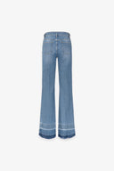 PANTALONE WIDE LEG REGULAR CON MORSETTI LATERALI