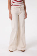 PANTALONE WIDE LEG REGULAR CON MORSETTI LATERALI
