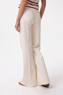 PANTALONE WIDE LEG REGULAR CON MORSETTI LATERALI
