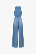TUTA IN DENIM CON SCOLLATURA NCROCIATA