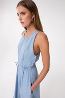 MAXI ABITO SALOPETTE IN DENIM
