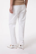 PANTALONE IN DENIM SLIM FIT CON MORSETTI LATERALI