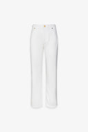 PANTALONE IN DENIM SLIM FIT CON MORSETTI LATERALI