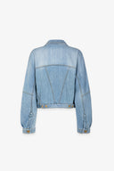 GIUBBOTTO TRUCKER CROP IN DENIM