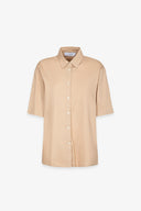CAMICIA OVER MEZZA MANICA IN COTONE