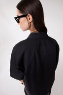 CAMICIA OVER MEZZA MANICA IN COTONE